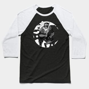 Cyber-Ninja (Black) Baseball T-Shirt